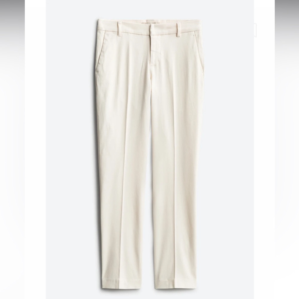 NWOT Liverpool Kelsey Straight Trouser OffWhite 10/30